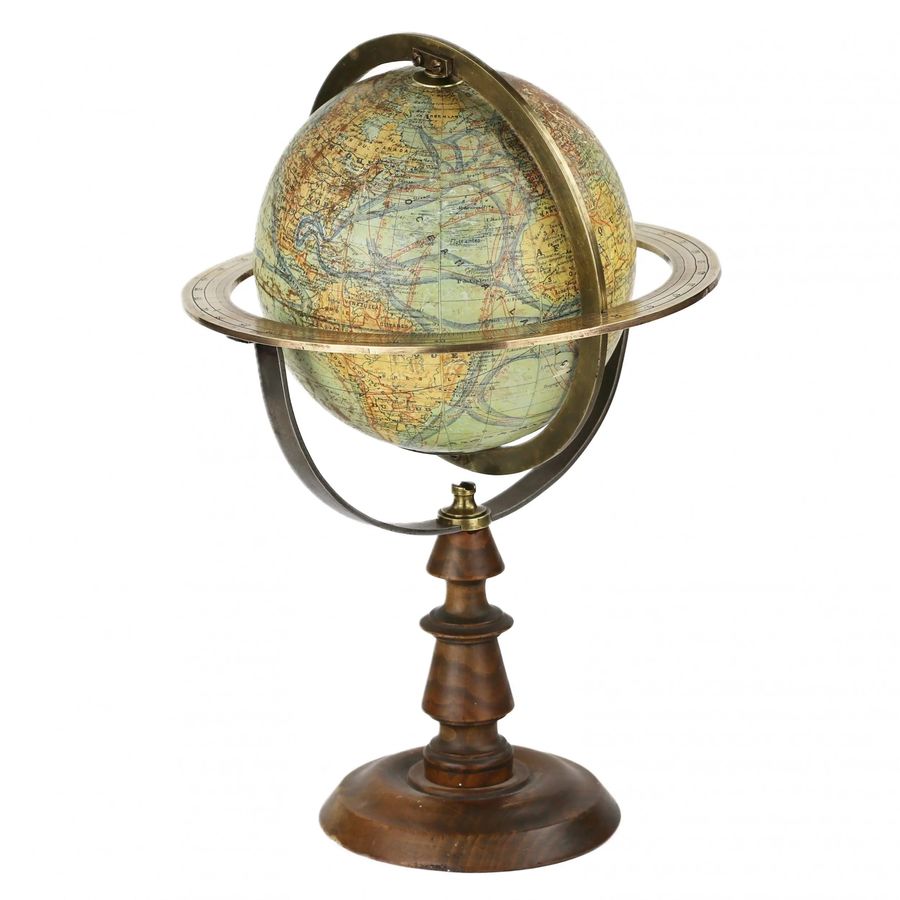 French Antique Globe by J. Forest, c.1900